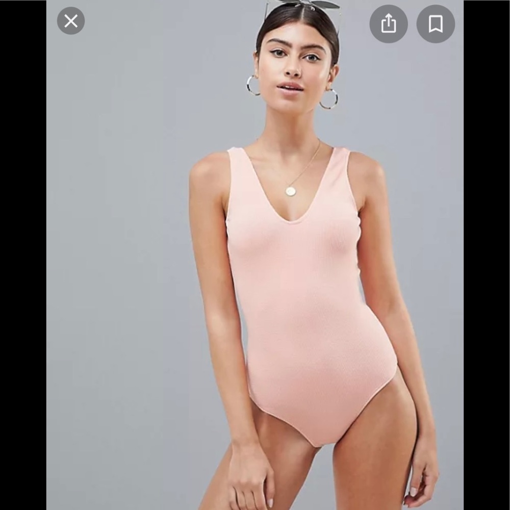 NEW without tags ASOS one piece textured swimsuit
